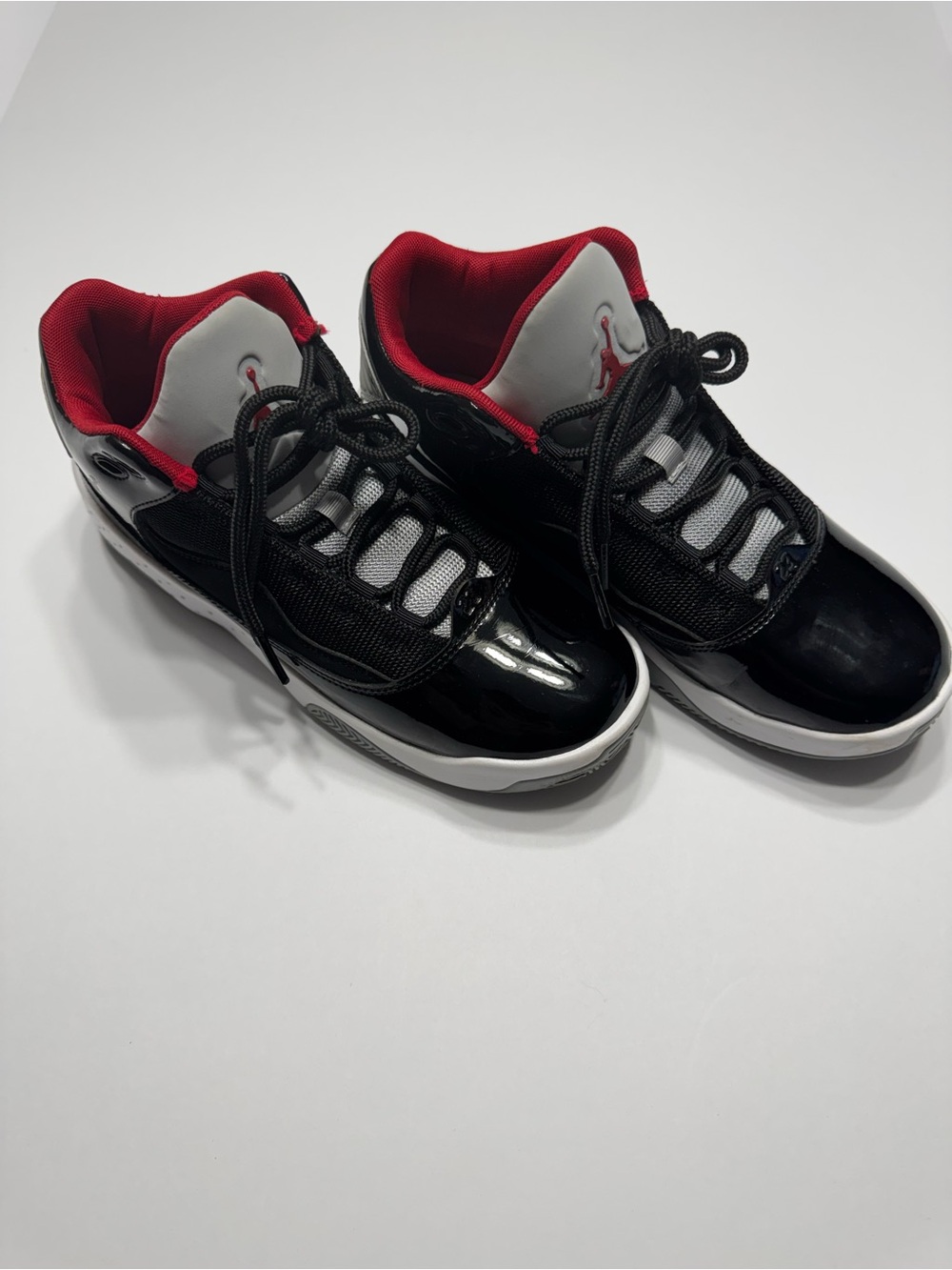 Jordan Kids Black, Red & White Low-Top Sneakers